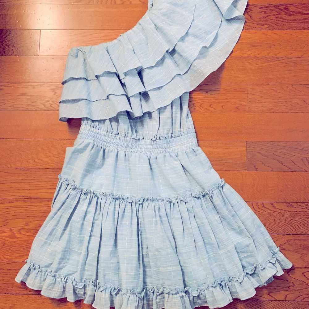 Misa one shoulder mini dress XS